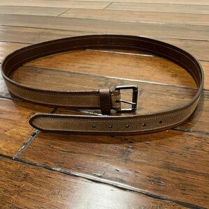 James Campbell Men's Brown Two Tone Genuine Leather Belt -  Size 44